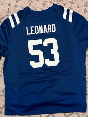 Nike On Field Shaq Leonard Colts Jersey XXL
